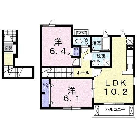 下深谷駅 徒歩42分 2階の物件間取画像